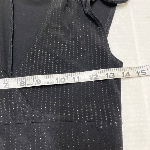 Vintage Y2K Taboo Dress S Black Babydoll‎ Glitter Asymmetrical Fairy Whimsigoth - Picture 10 of 11